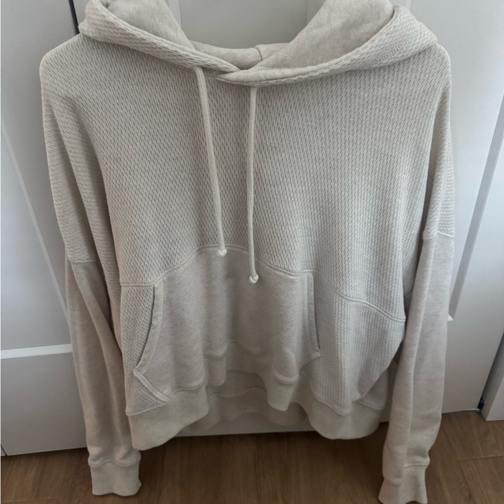 Aerie Cream Hooded Sweatshirt